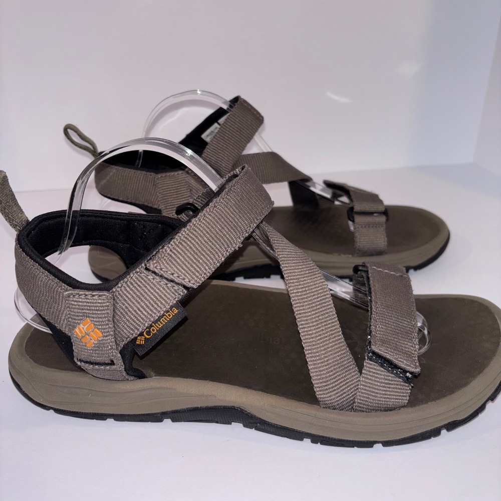 Columbia Men's Size 10 Tech‎ Sandal Adjustable Strap Brown Outdoor Water Sandals